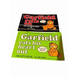 Vintage Garfield Comic Book Lot: Books #6 and #11 by Jim Davis